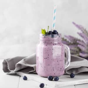 Creamy Blueberry and Honey Milkshake