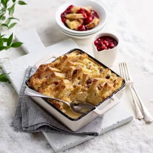 Christmas Spiced Bread & Butter Pudding 