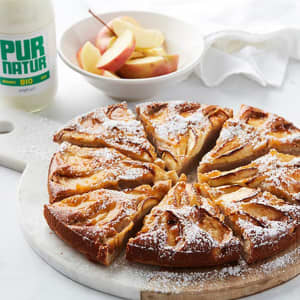 Pure Nature's Apple Cake with Fresh Yoghurt