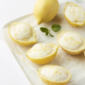 Frozen Lemon Yoghurt Cups
