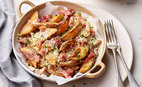 Bacon and Cheese Potato Wedges