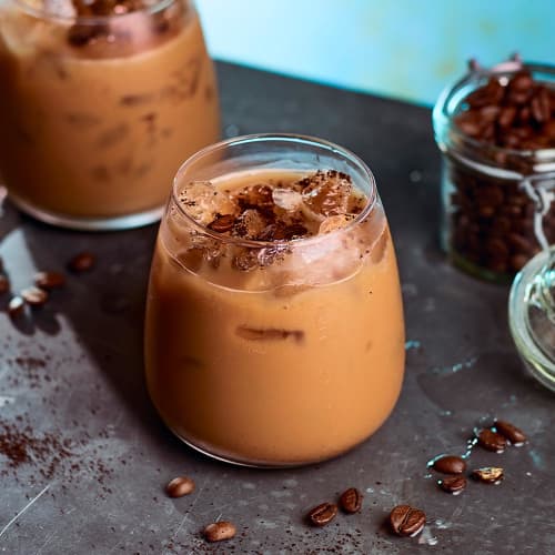 Iced Coffee Mocktail With Double Cream