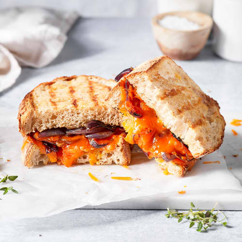 Red Leicester and Caramelised Onion Sarnies
