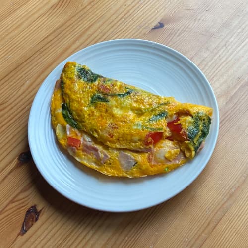 Ultimate Ham, Cheese and Vegetable Omelette Recipe 