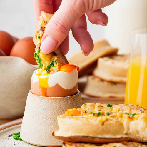 Dippy Eggs With Anchovy Butter Crumpets Recipe 