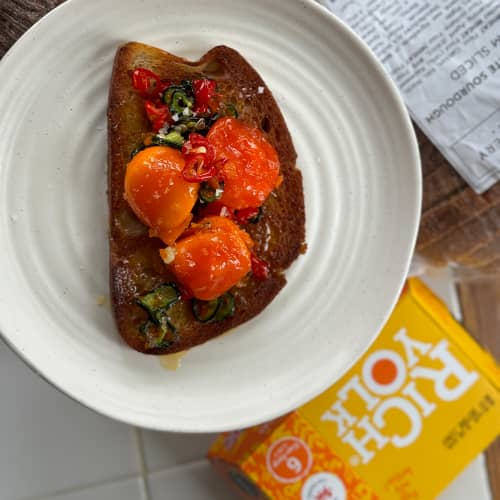 Hot Honey-Cured Egg Yolks Recipe 