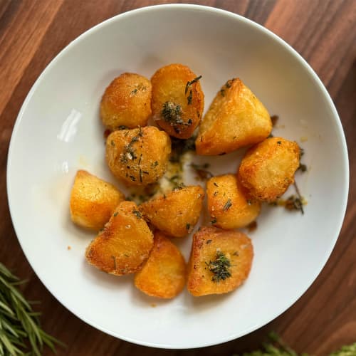 Herb Butter Roast Potatoes