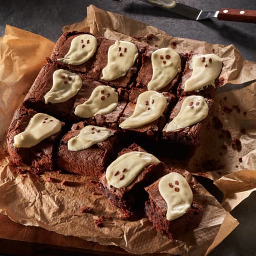 Ghostly Chocolate Brownies