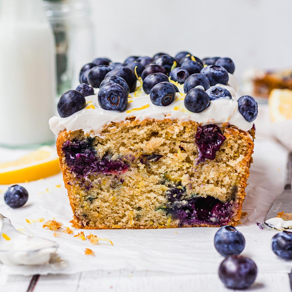 Vegan Lemon & Blueberry Cake – Just Desserts