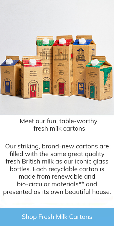 Milk & More milk carton houses