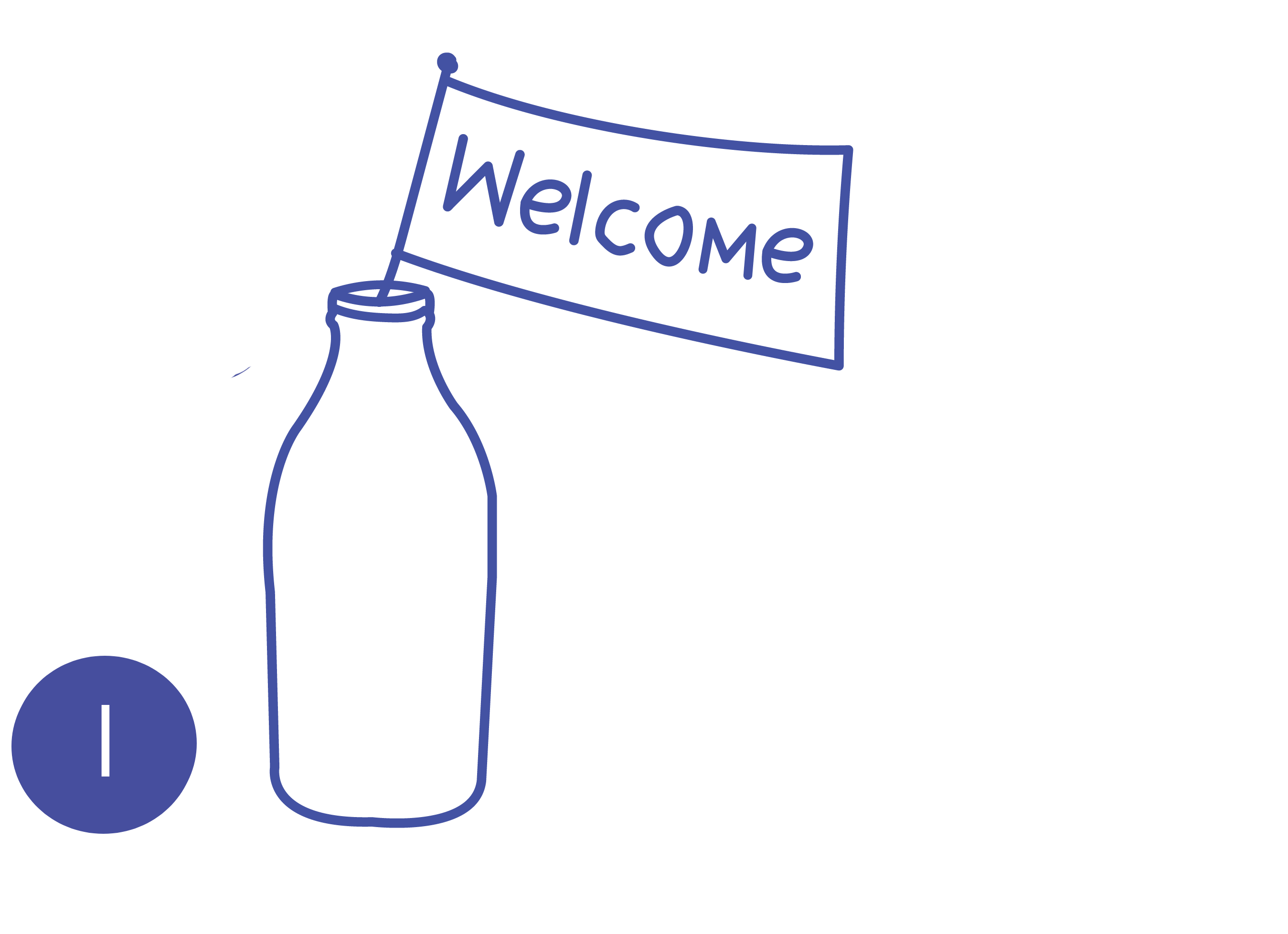 welcome milk bottle