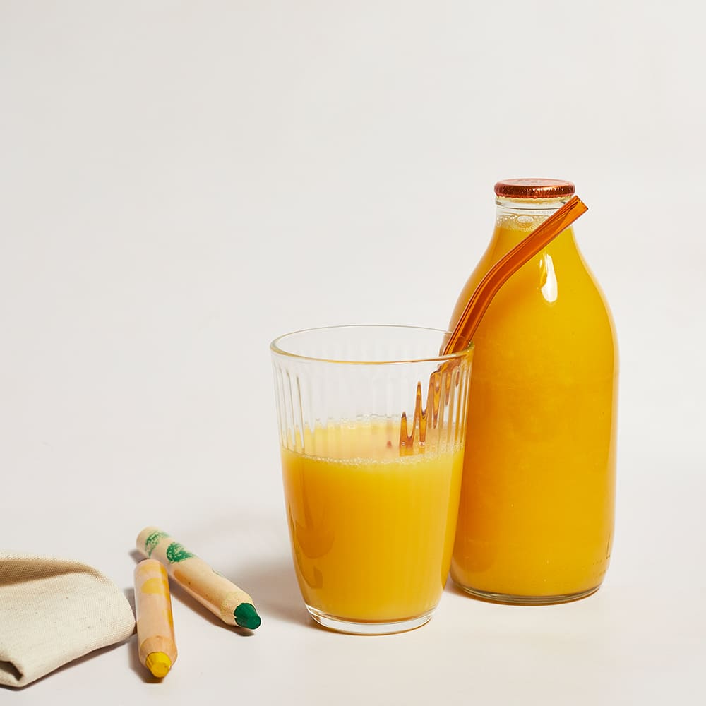 Milk & More Orange Juice in Glass, 568ml, 1pt