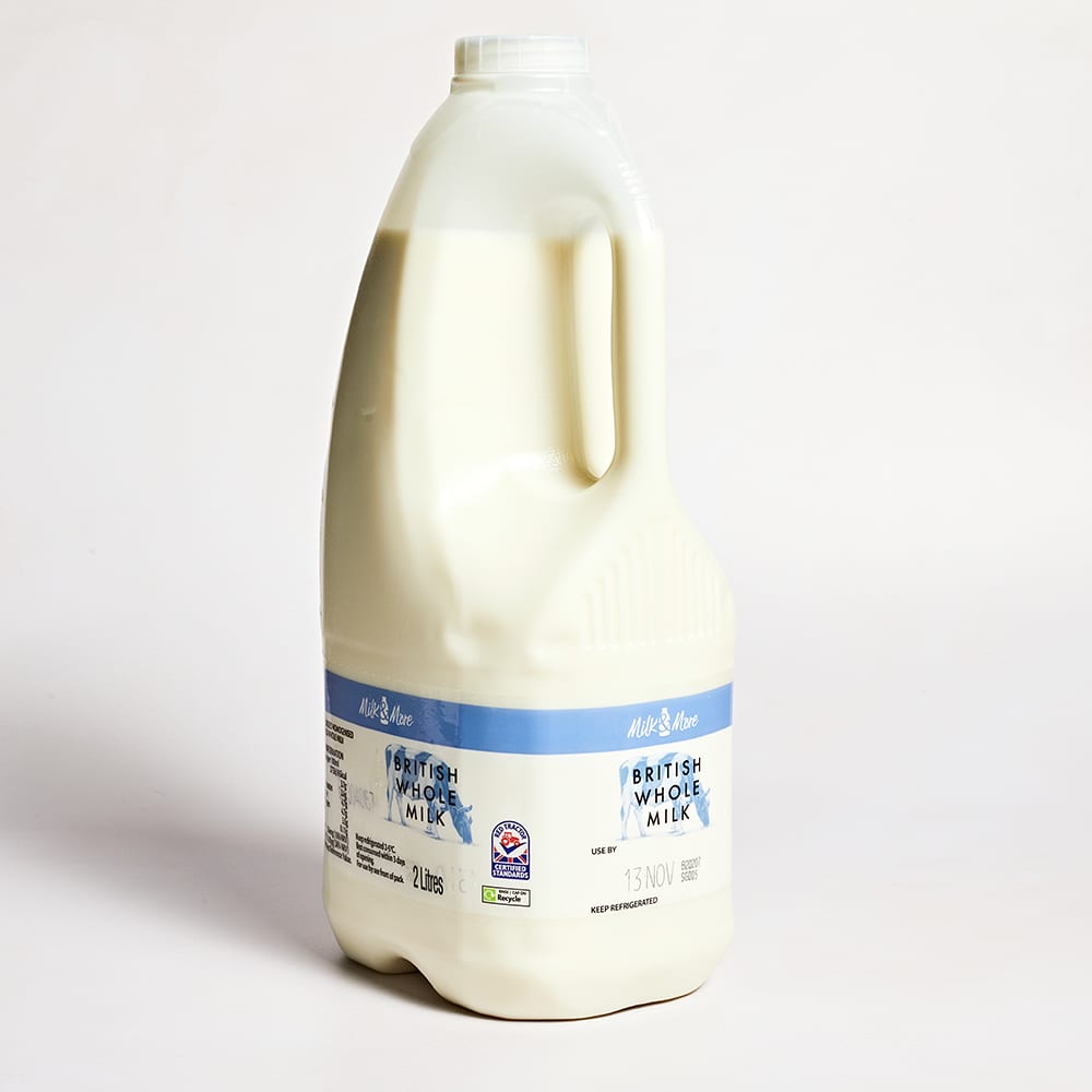 Milk & More Whole Milk, 2ltr