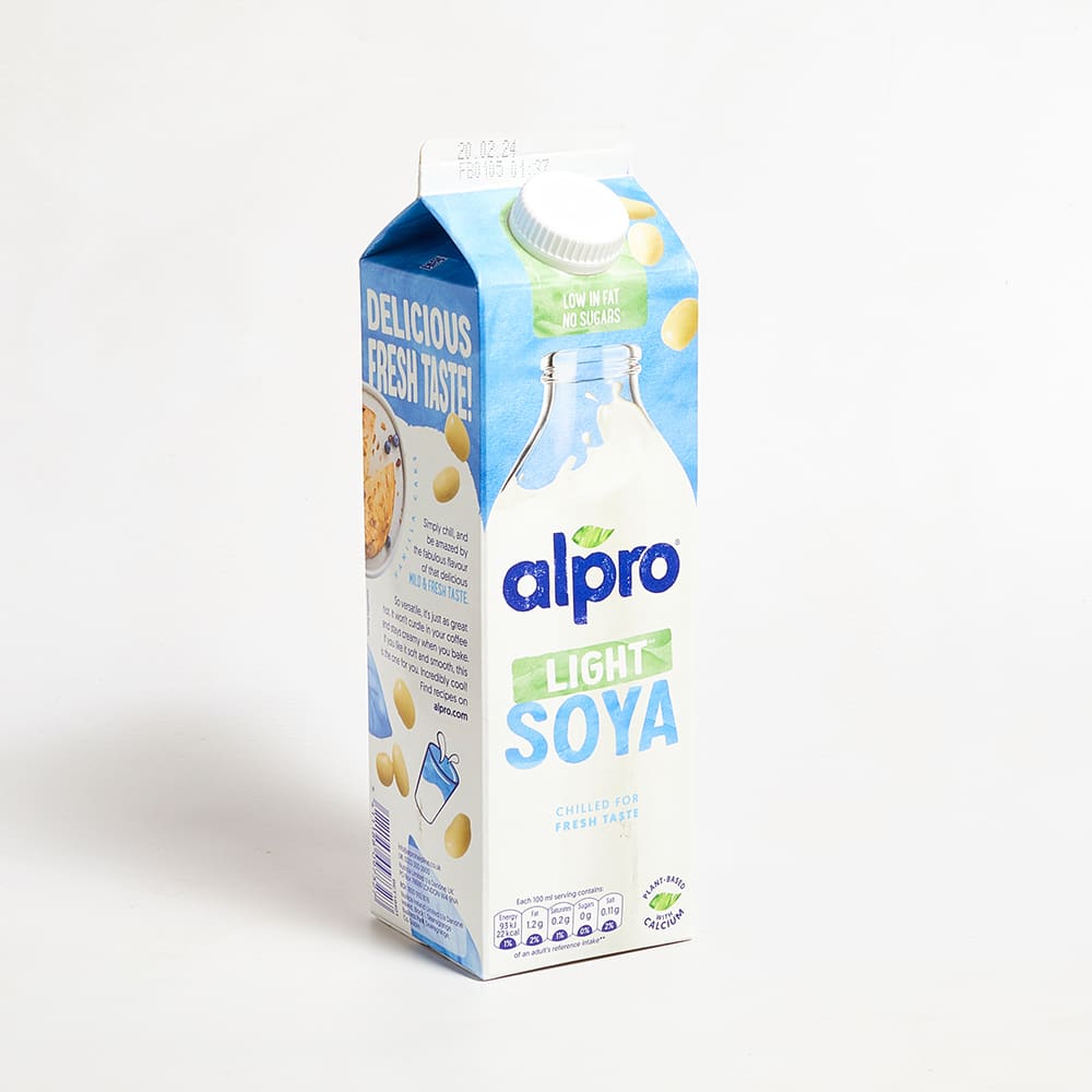Alpro Soya Original Light Milk Alternative Unsweetened, Chilled, 1L