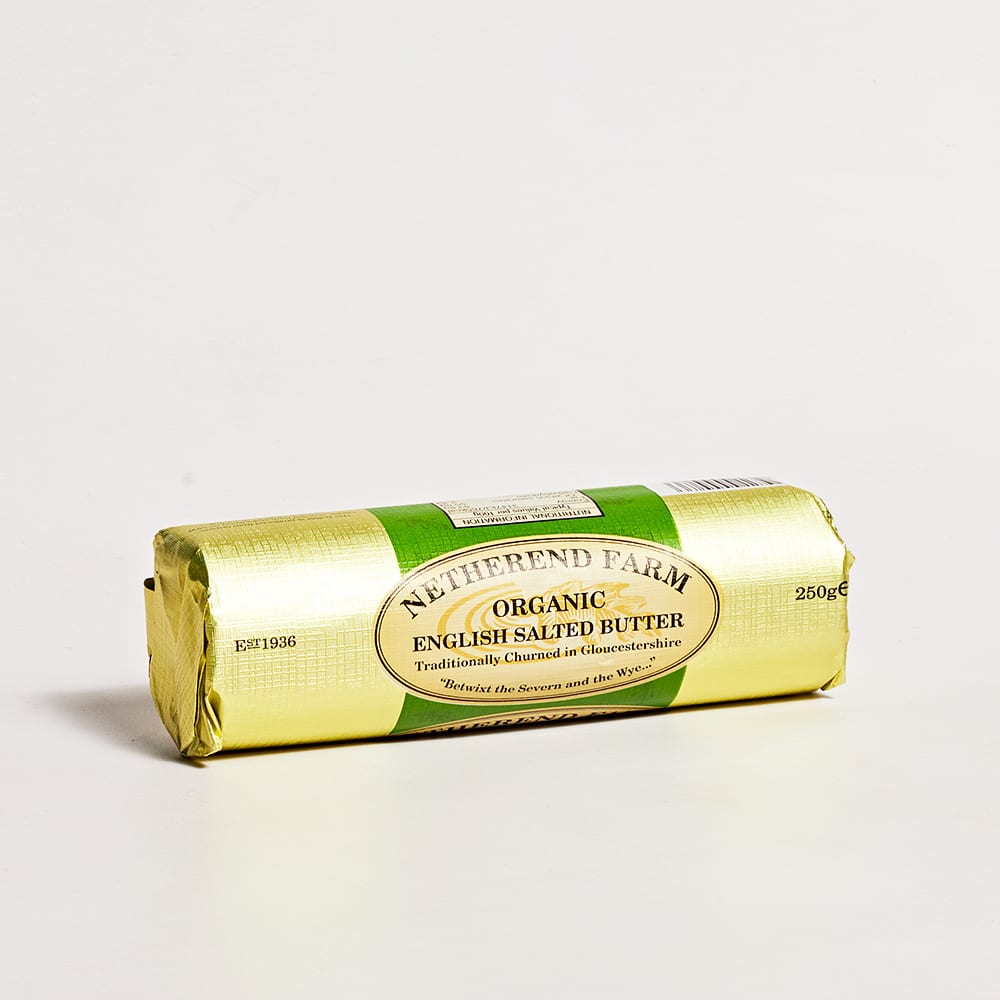 Netherend Farm Organic Lightly Salted Butter Roll, 250g
