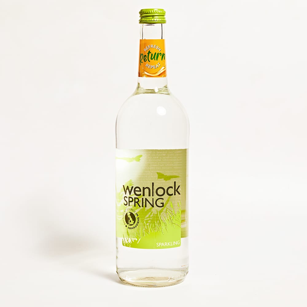 Wenlock Spring Sparkling Spring Water in Glass, 750ml