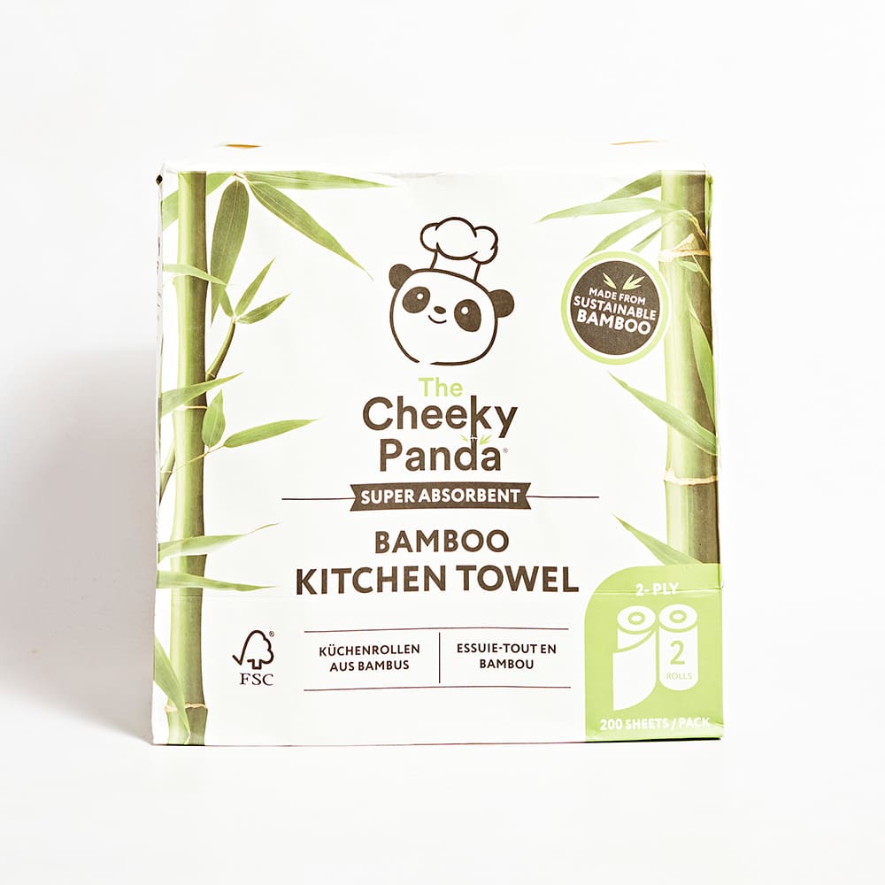 The Cheeky Panda Bamboo Kitchen Towel, 2 Pack