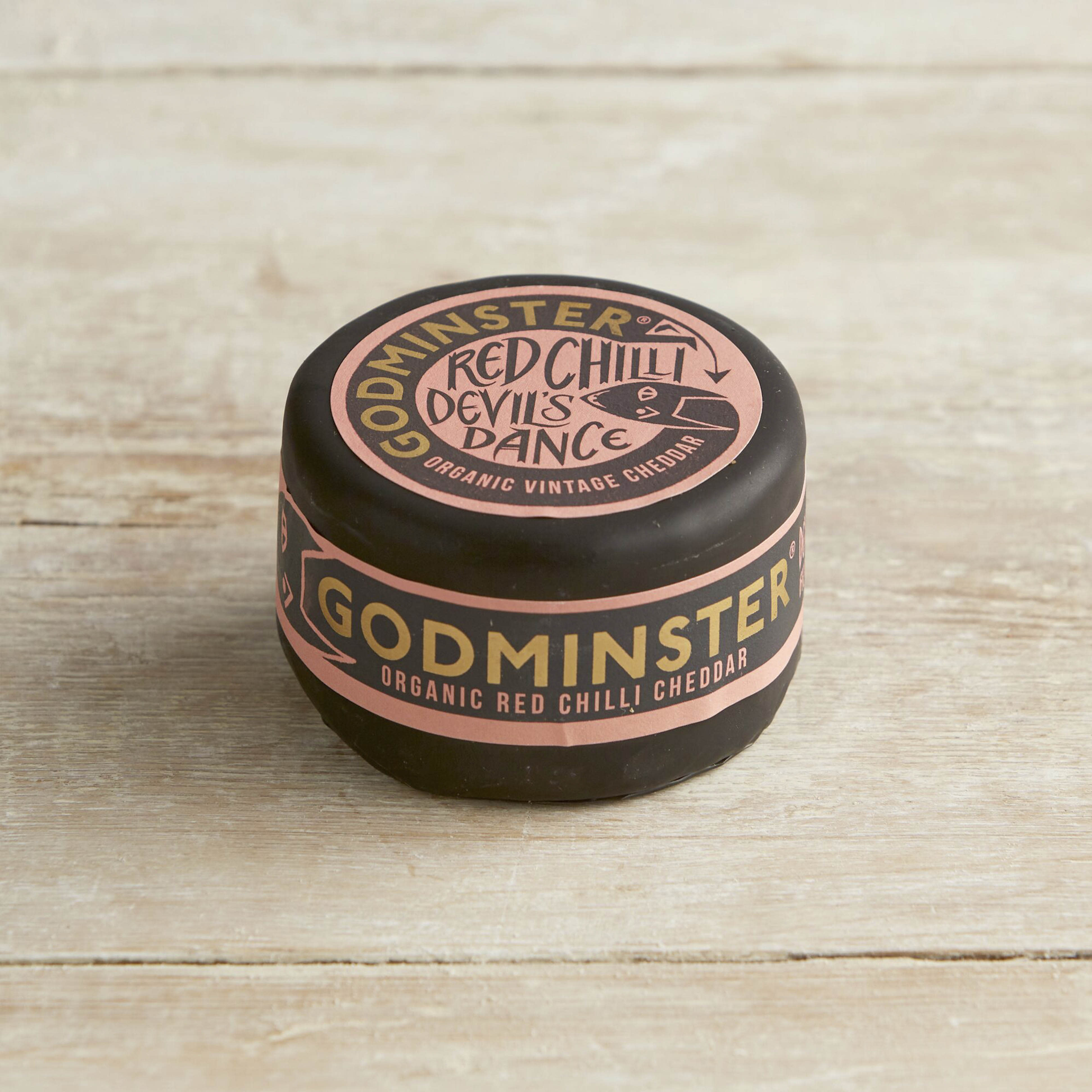 Godminster Red Chilli Devil's Dance Organic Vintage Cheddar, 200g
