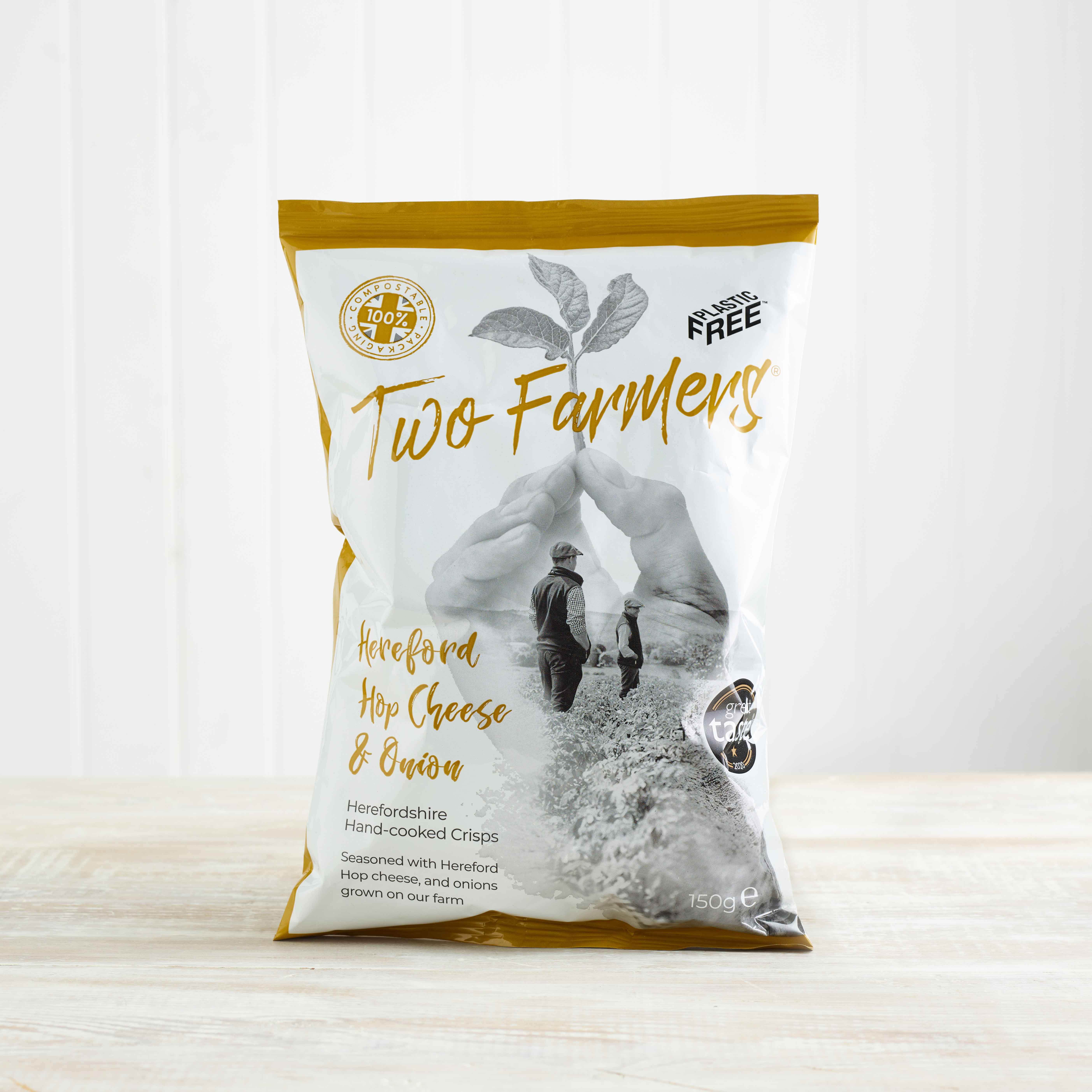 Two Farmers  Hereford Hop Cheese & Onion Crisps, 150g
