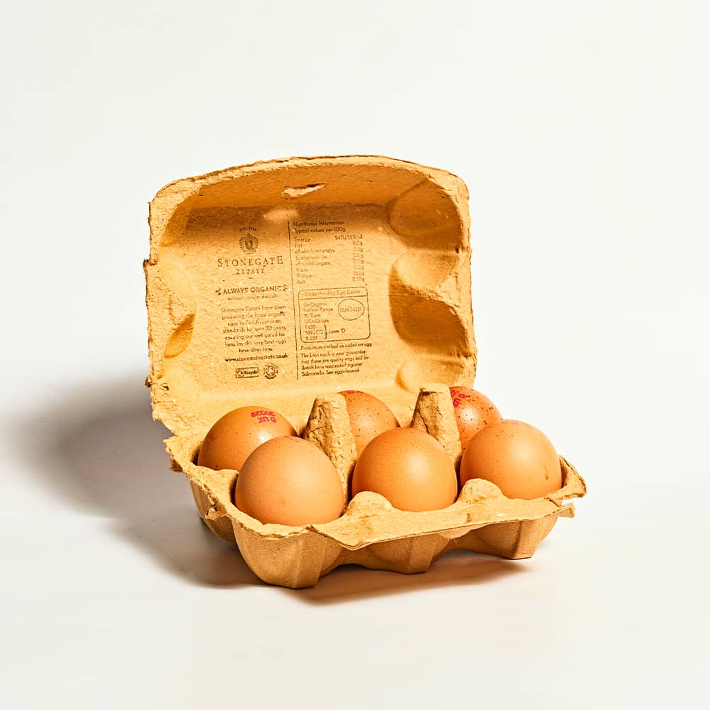 Stonegate Estate Medium Organic Eggs, 6 Pack