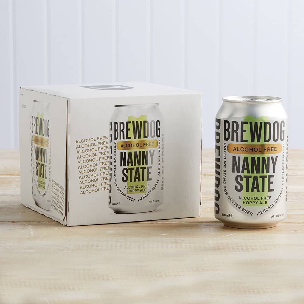 BrewDog Nanny State 0.5% Alcohol Free Ale, 4 Pack