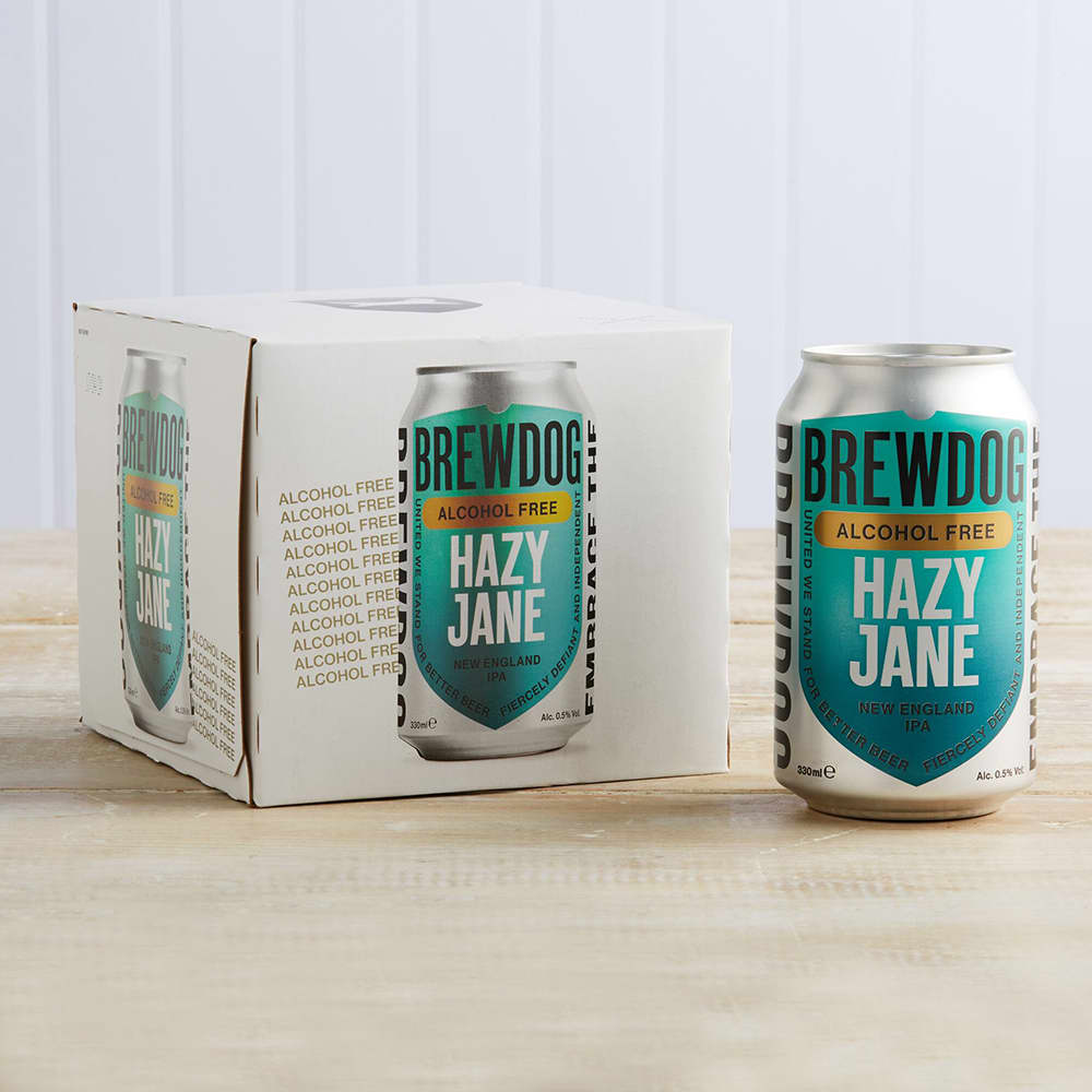 BrewDog Hazy Jane 0.5% Alcohol-Free IPA, 4 Pack