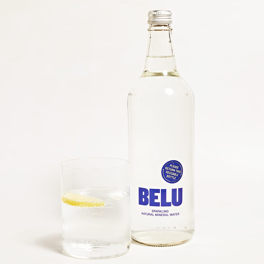 Belu Sparkling Natural Mineral Water in Glass, 750ml