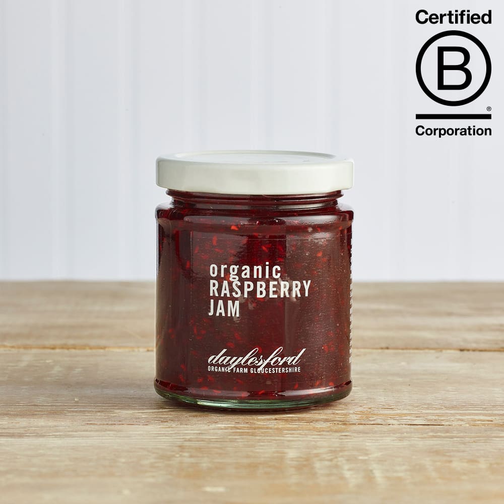 Daylesford Organic Raspberry Jam in Glass, 227g