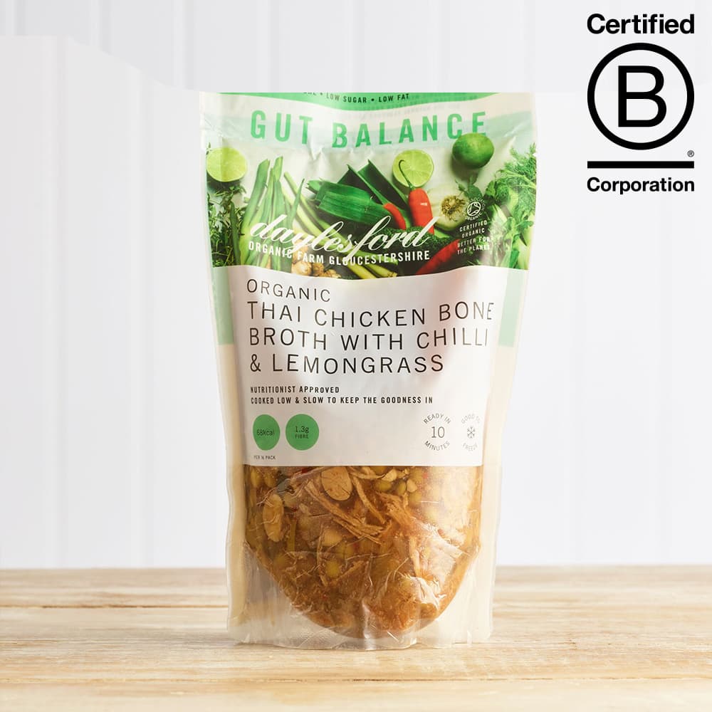 Daylesford Organic Thai Chicken Bone Broth With Chilli & Lemongrass, 500g