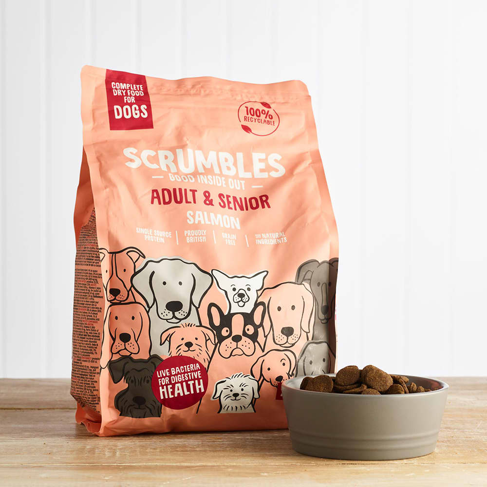 Scrumbles Dry Dog Food, Salmon, 2kg
