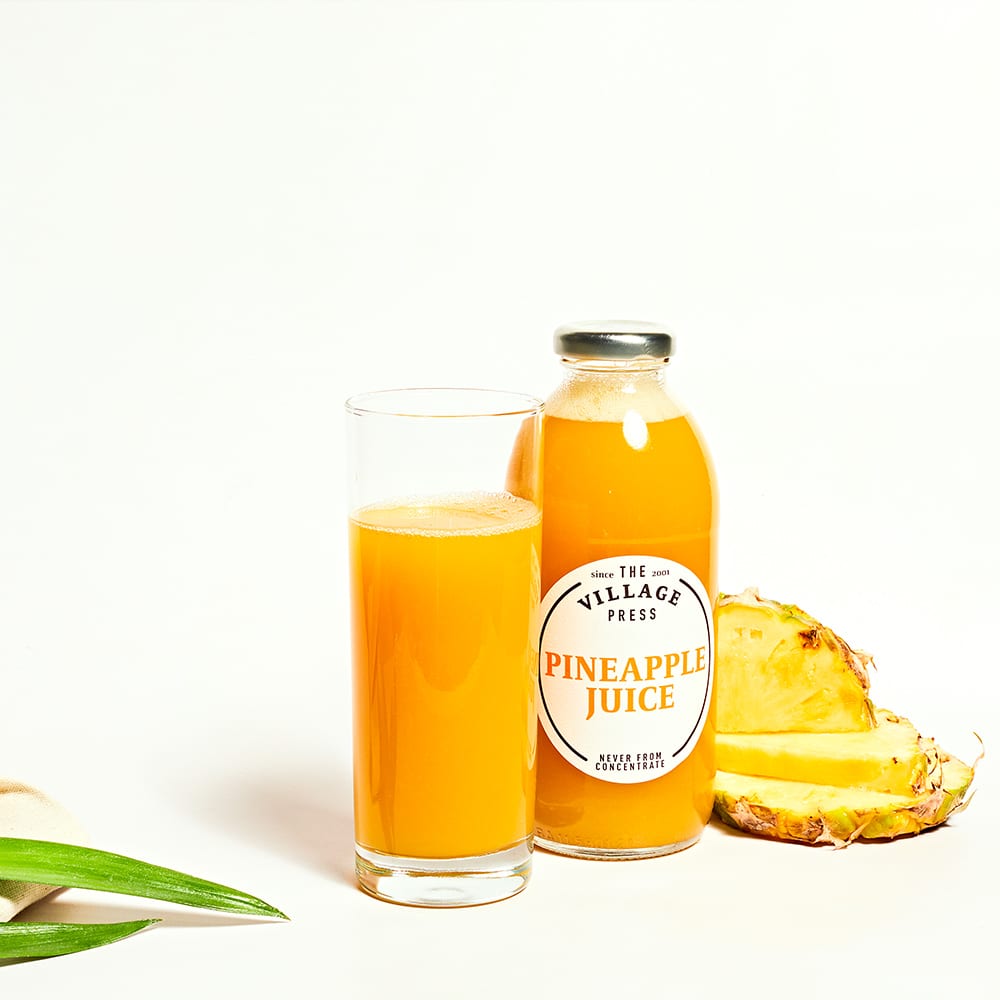 The Village Press Pineapple Juice in Glass, 500ml
