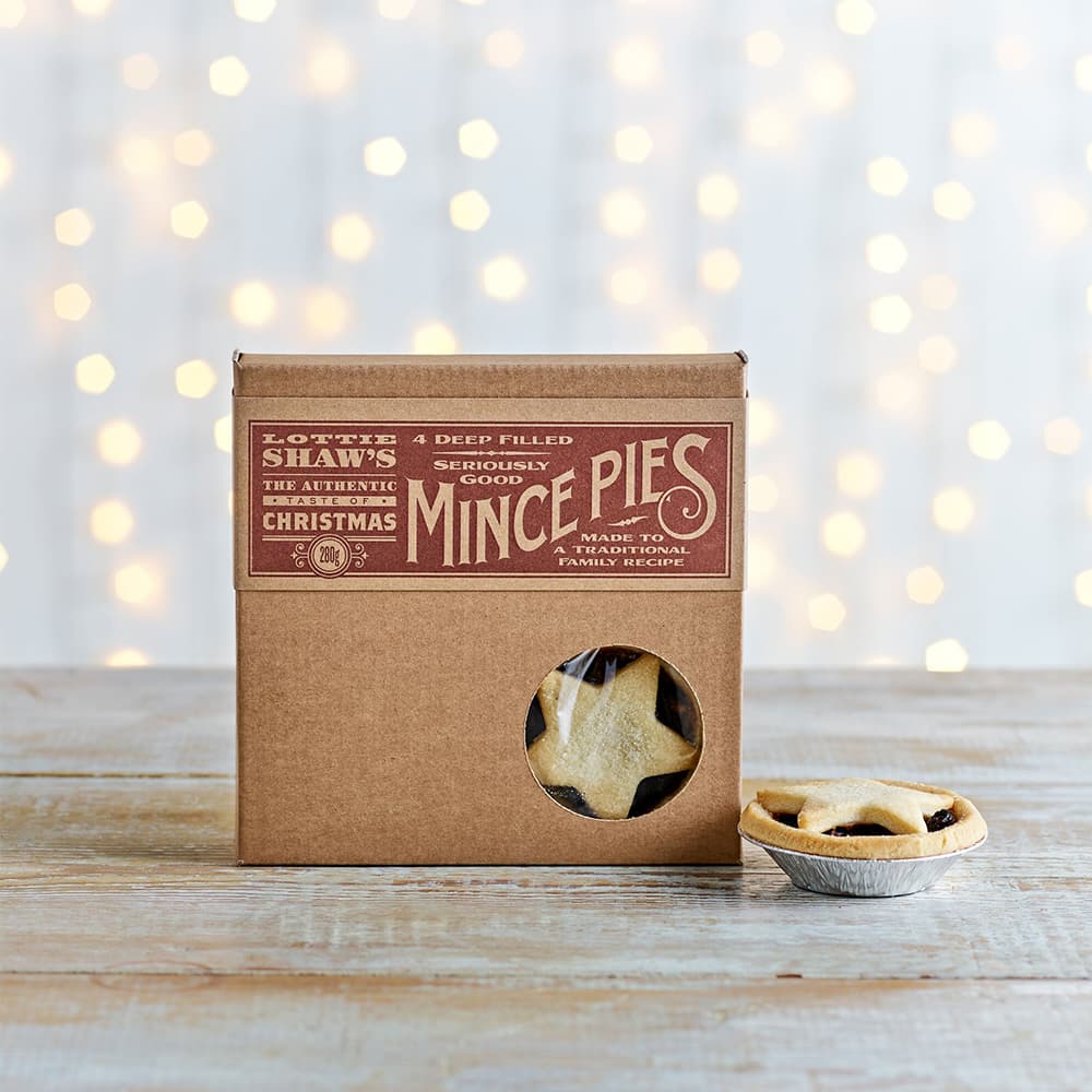 Lottie Shaw's Traditional Mince Pies, 4 Pack