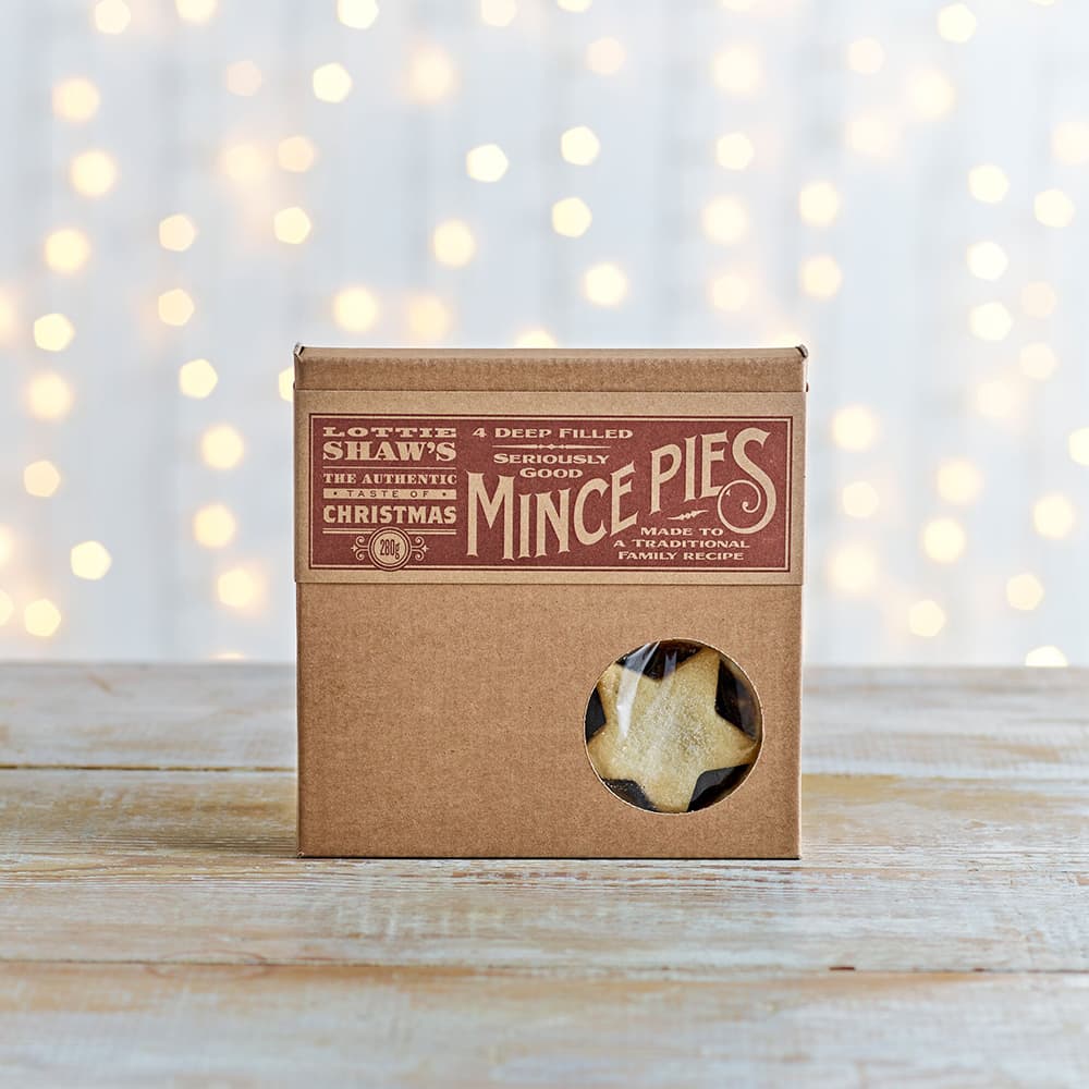 Lottie Shaw's Traditional Mince Pies, 4 Pack
