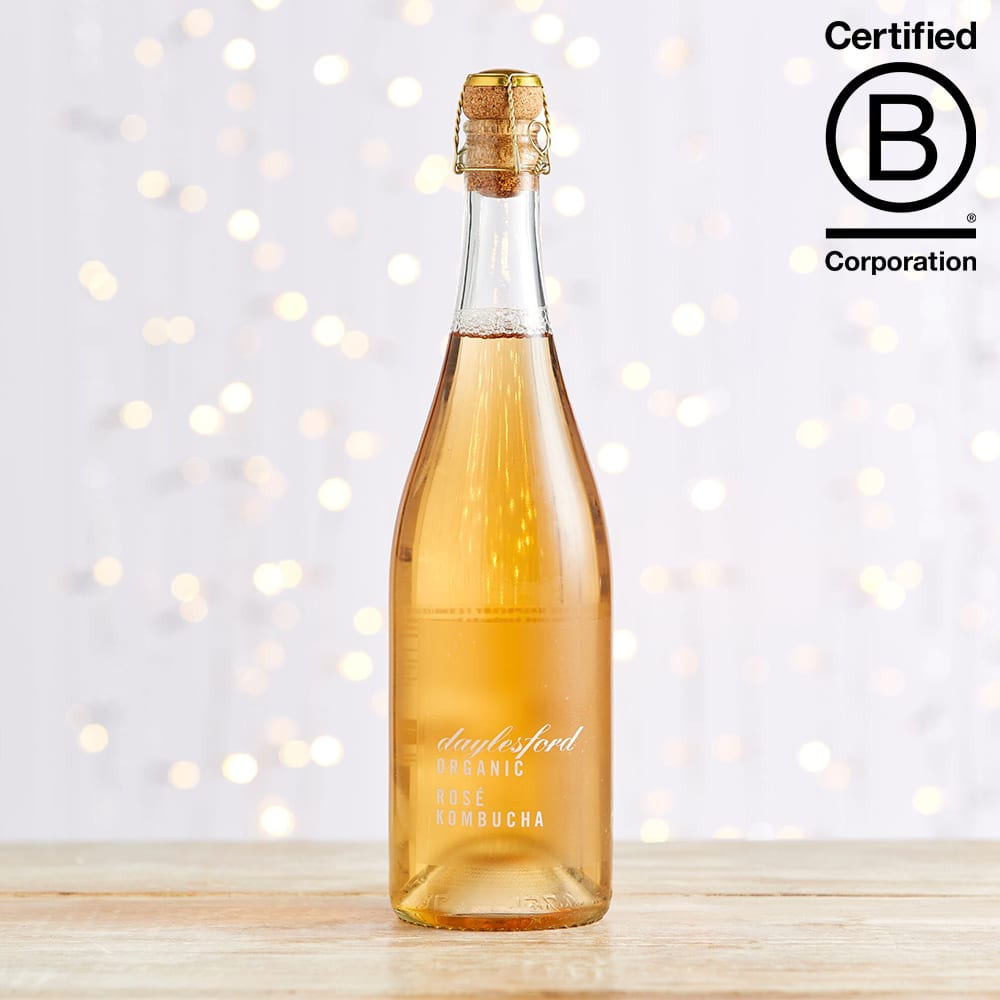 Daylesford Organic Rose Kombucha Champagne in Glass, 750ml