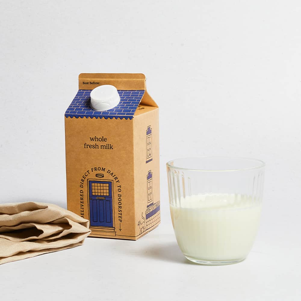 Milk & More Fresh Whole Milk in Carton, 568ml, 1pt