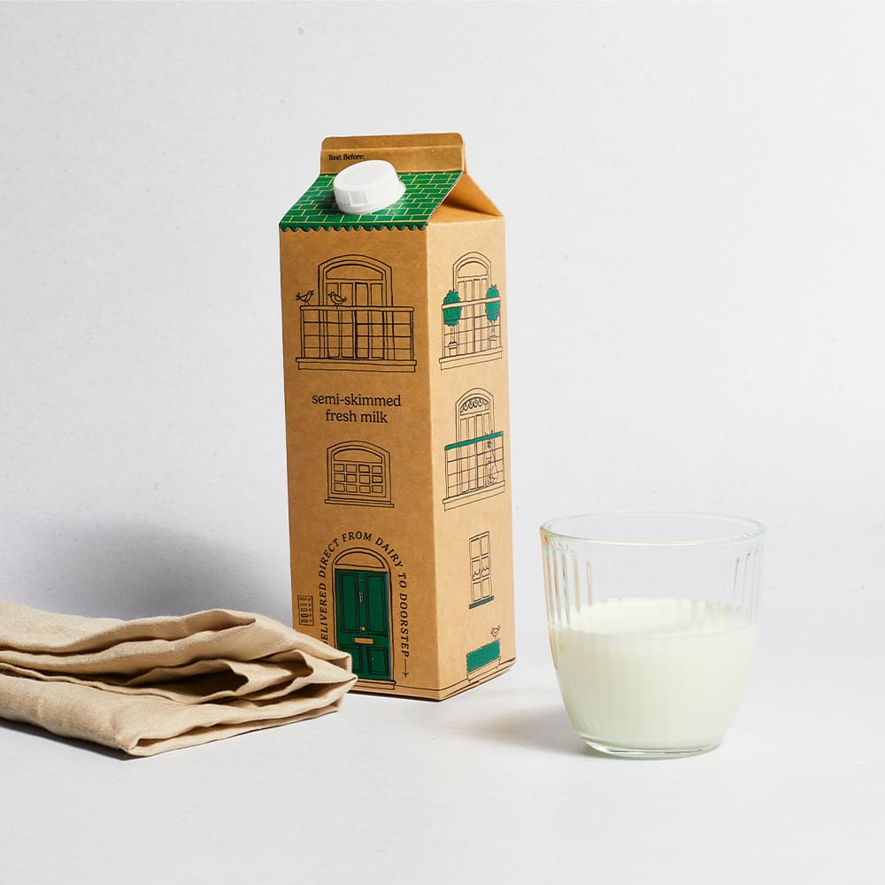 Milk & More Fresh Semi Skimmed Milk Carton, 1L Delivery