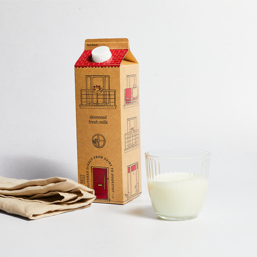 Fresh Skimmed Milk in Carton, 1L