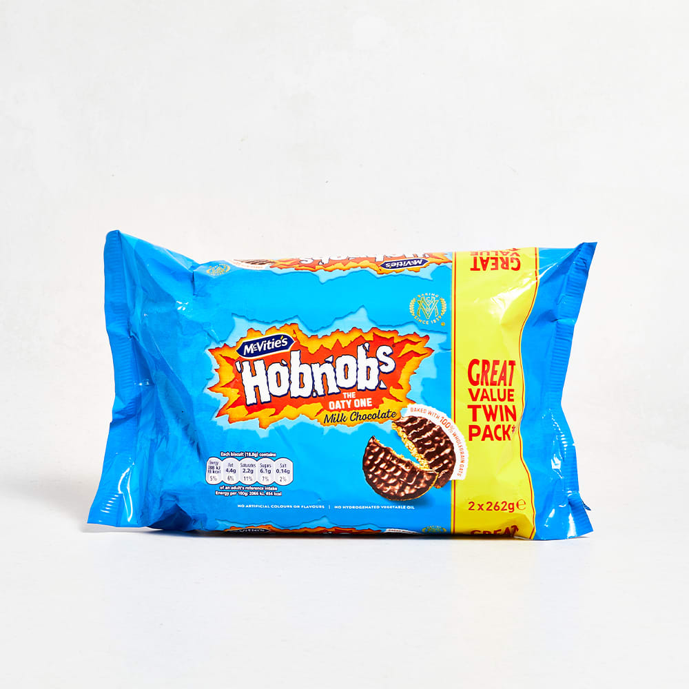 McVitie's Milk Chocolate Hobnobs Twin Pack, 2 x 262g