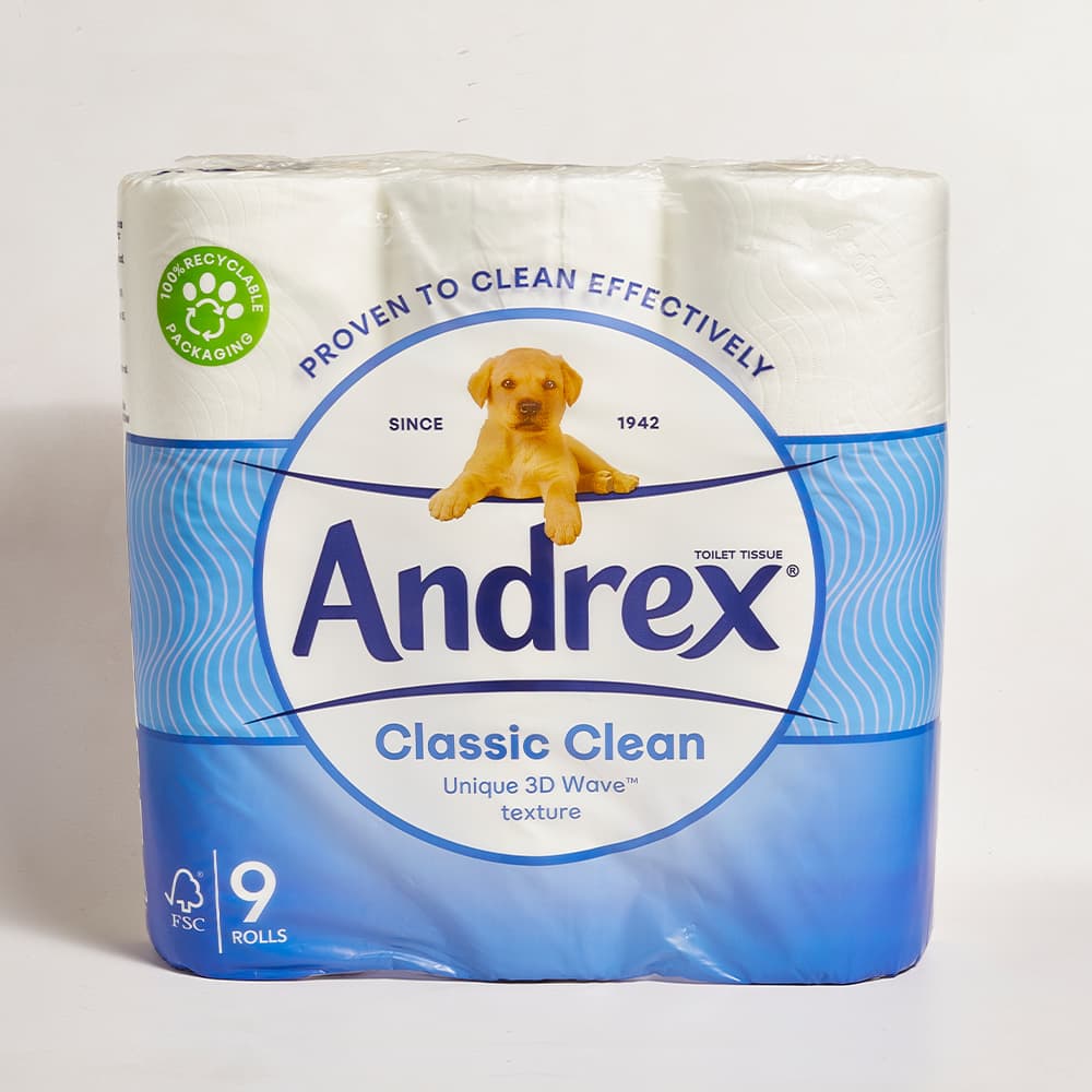 Andrex Classic Clean Toilet Roll, 12 Pack