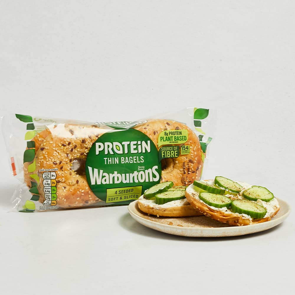 Warburtons Protein Thin Bagels, 4 Pack
