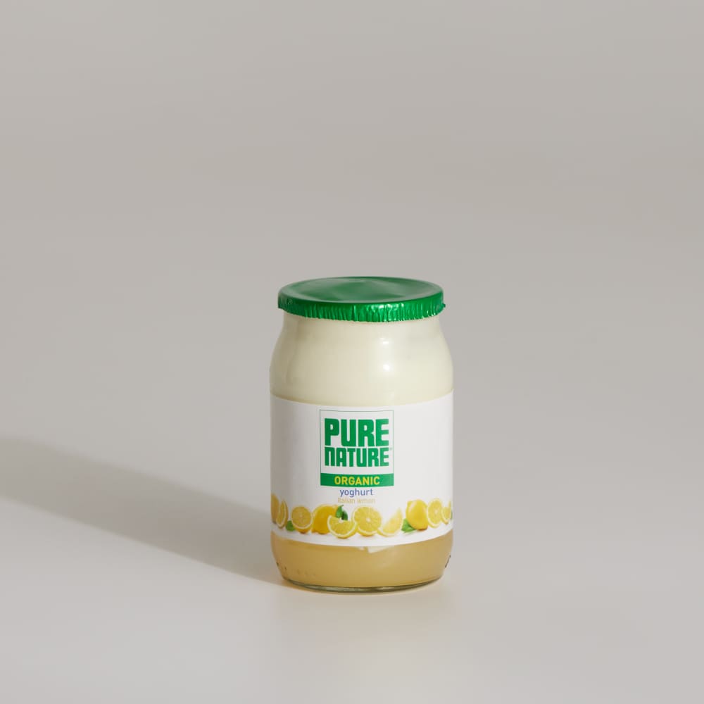 Pure Nature Organic Lemon Yoghurt in Glass, 150g