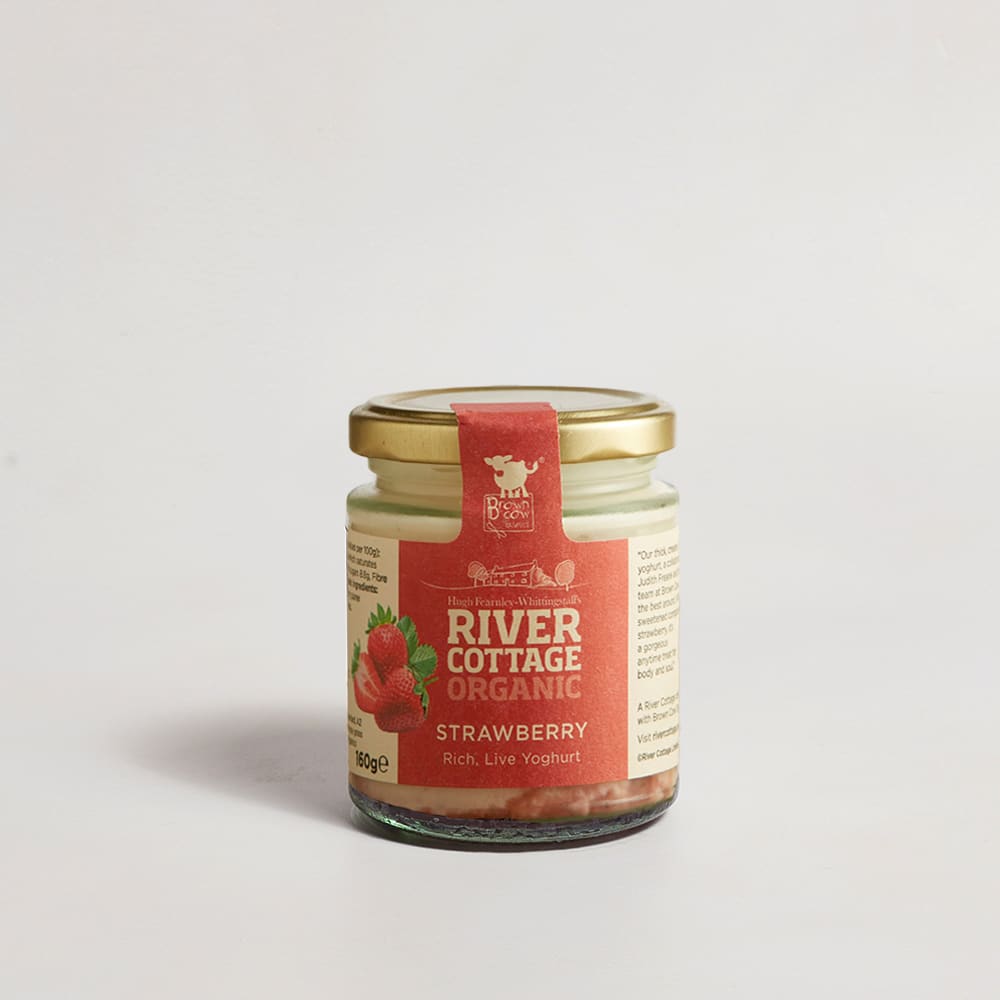 River Cottage Organic Strawberry Yoghurt, 160g