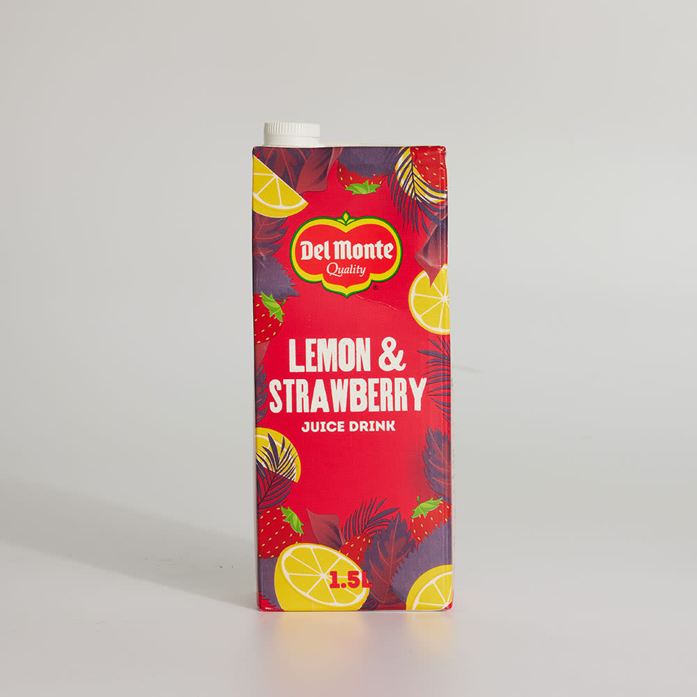 Del Monte Lemon & Strawberry Juice Drink, 1.5L
