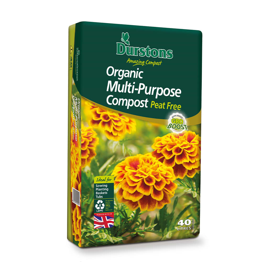 Durstons Organic Peat-Free Multipurpose Compost, 40L