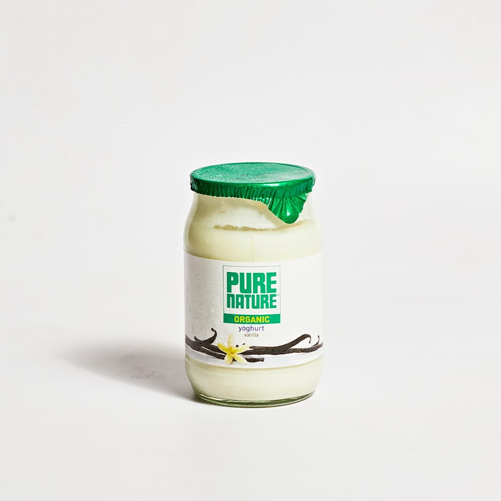 Pure Nature Organic Vanilla Yoghurt in Glass, 150g
