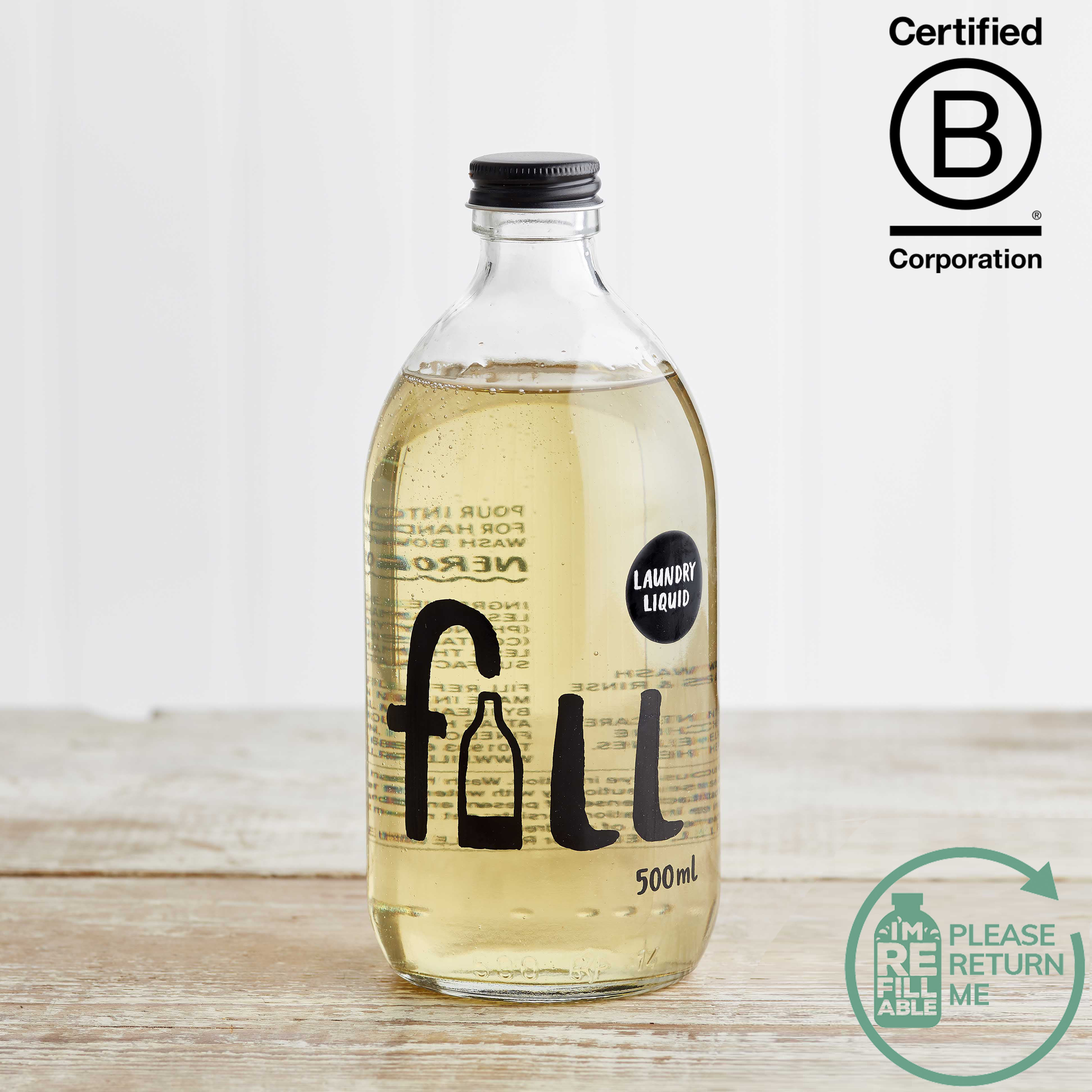 Fill Laundry Liquid Neroli in Glass, 500ml