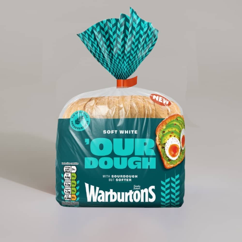 Warburtons 'Our Dough Soft White, 400g