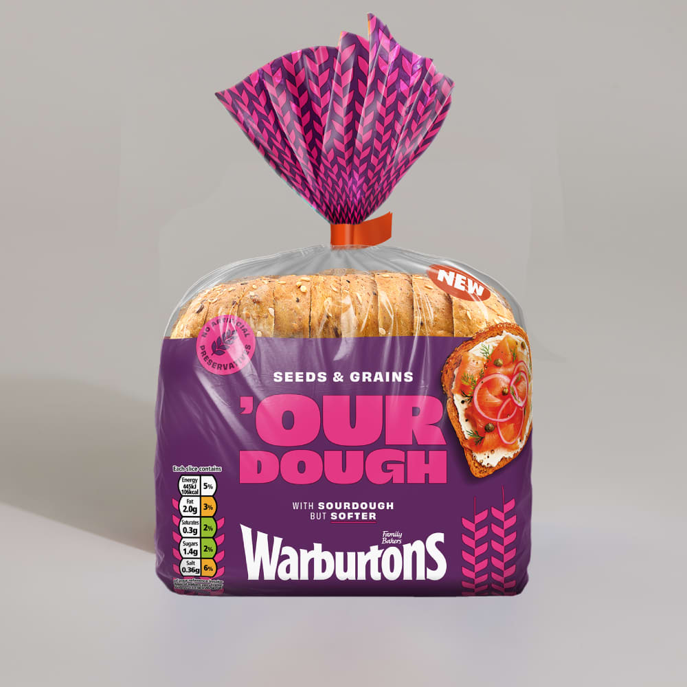 Warburtons 'Our Dough Seeds & Grains, 400g