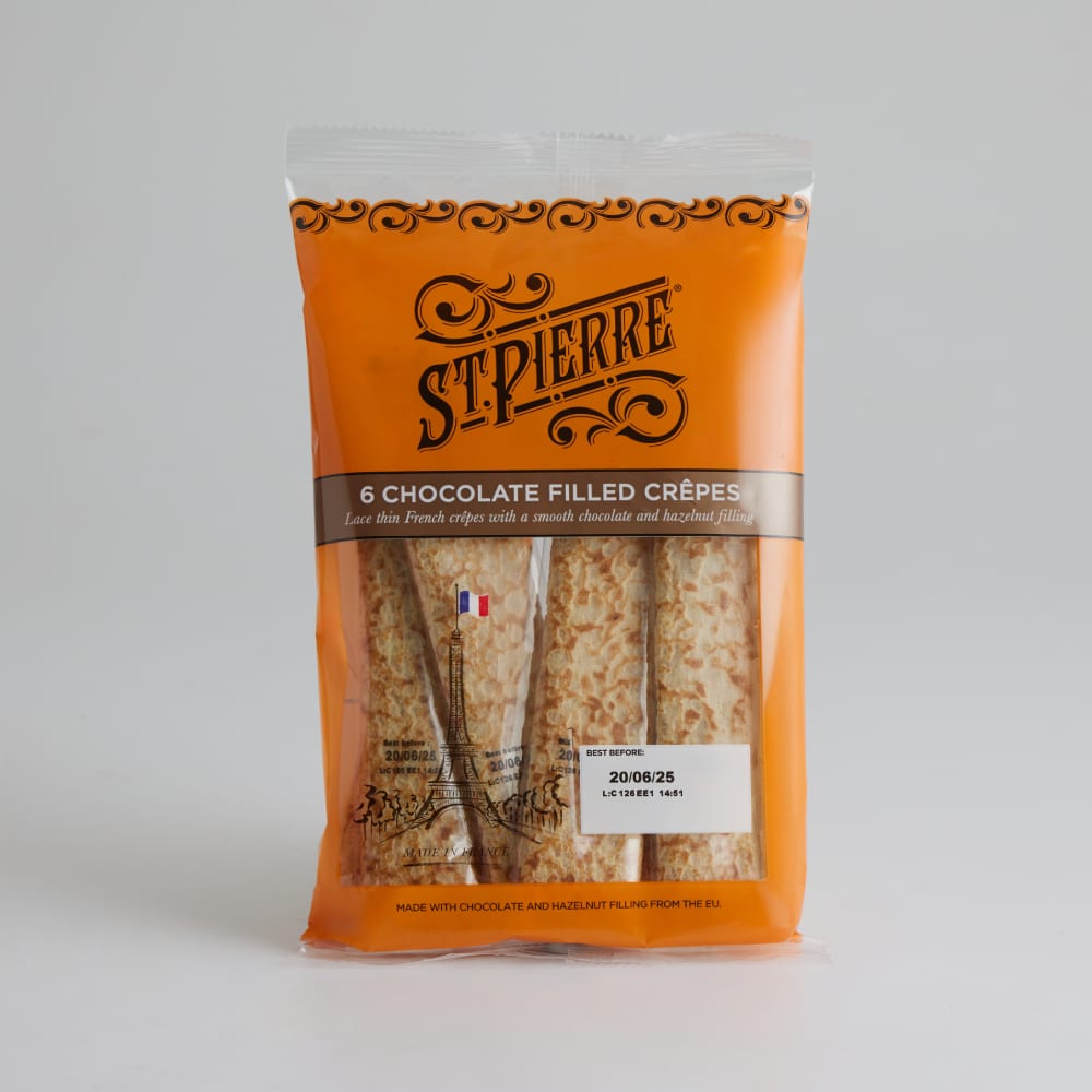 St Pierre Chocolate Filled Crêpes, 6 Pack