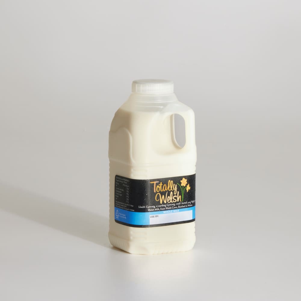 Totally Welsh Whole Milk, 568ml, 1pt